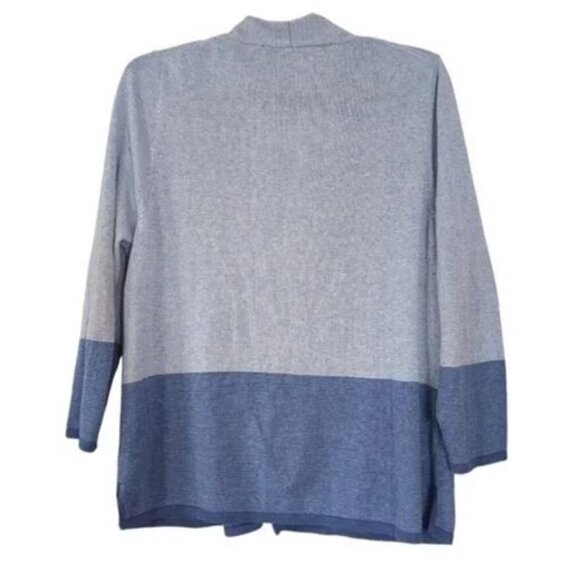 Mansted colorblock long sleeve knitted cardigan sweater size L - Picture 3 of 9